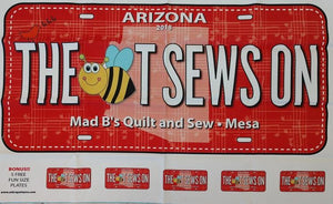 Bee License Plate LARGE