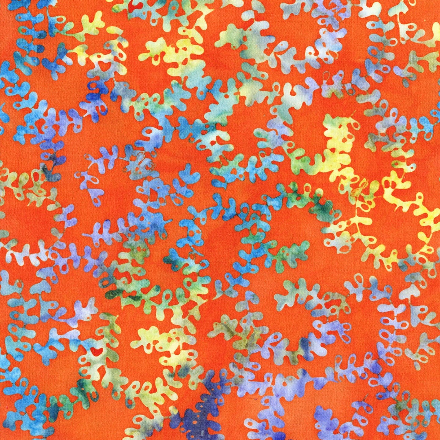 Coral Reef - Orange Vine Batik