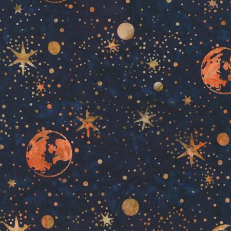 Orbital Sunrise Batik - Space Starry Night