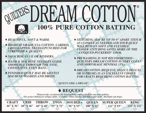 QD Cotton Batting Req DoubleNatural