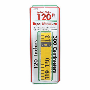 The 120" Tape Measure will last you a lifetime. The fiberglass measure will not stretch, tear, shrink, or break. Big numbers and a clear scale on both sides (English and metric measurements) make this the only 120" tape measure you'll ever need.