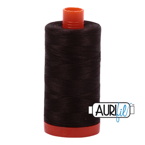 Aurifil Thread 50 weight - Very Dark Bark #1130