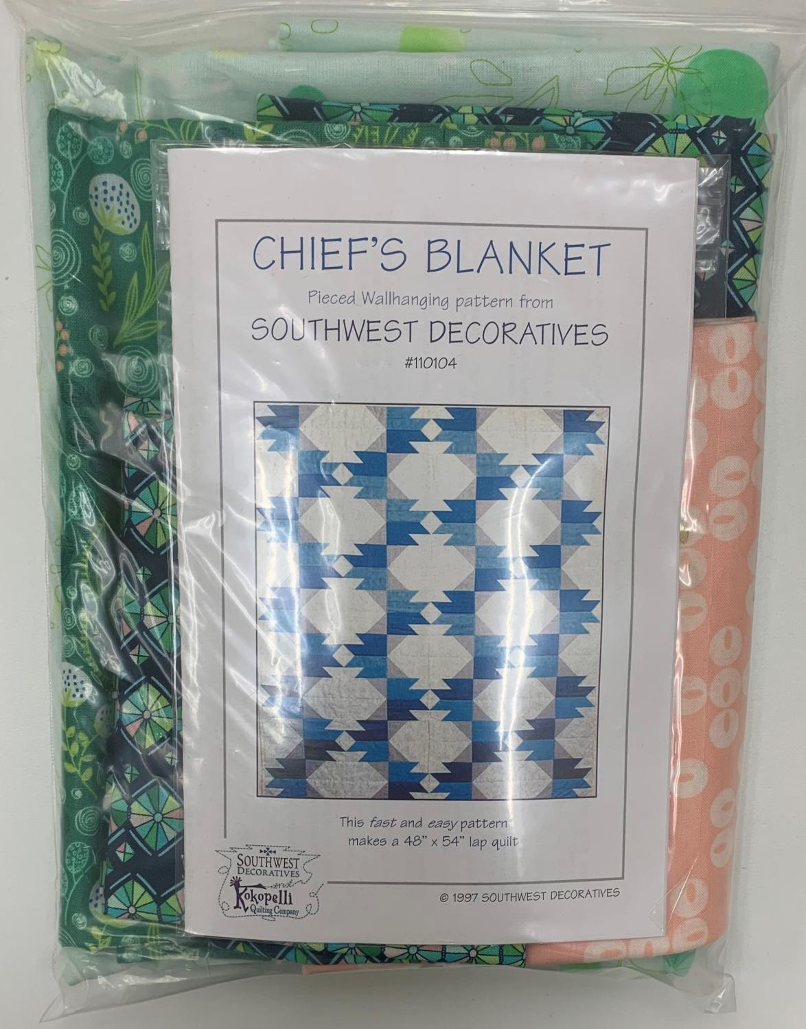 Create the Chief's Blanket lap-sized quilt from Southwest Decoratives (48