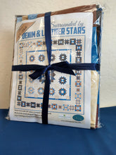 Load image into Gallery viewer, Denim, Leather &amp; Stars Fabric Kit - Pattern Included
