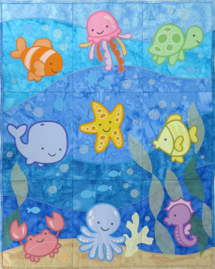 Aquatic Adventures Tiling software provides nine differe sea creatures designs, for each 7X9