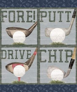 Golf Days 36" Pillow Panel