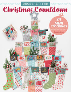 Cross-Stitch Christmas Countdown 24 Mini Stockings