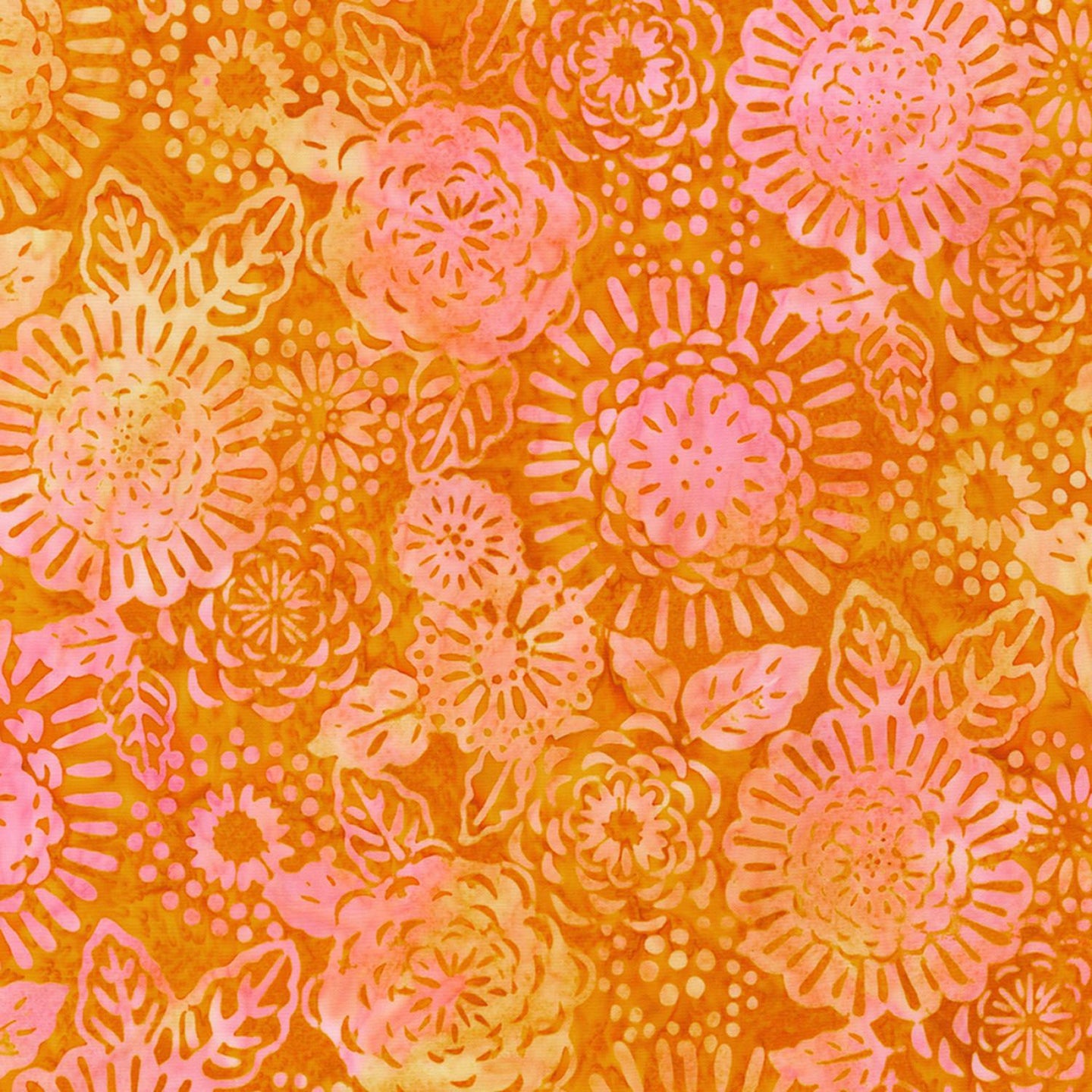 Hermosa Batik Floral Persimmon