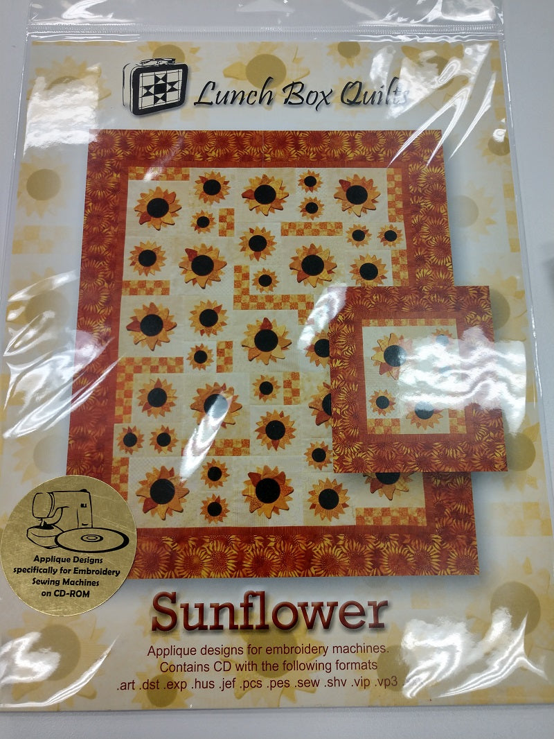 Sunflower Quilt CD LunchBox Quilts