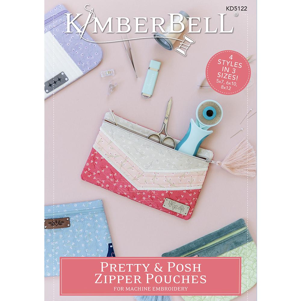 KB Pretty & Posh Zipper Pouches Machine Embroidery