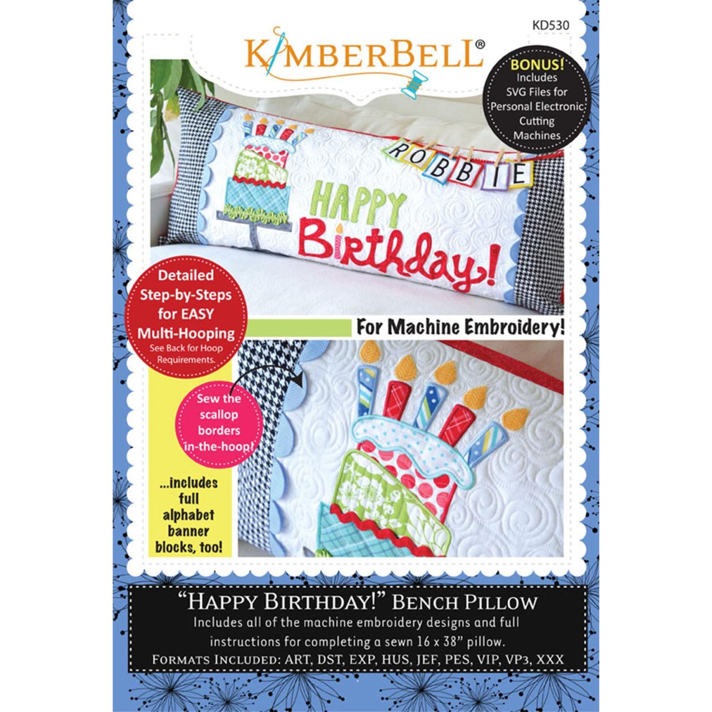Kimberbell Happy Birthday Pillow