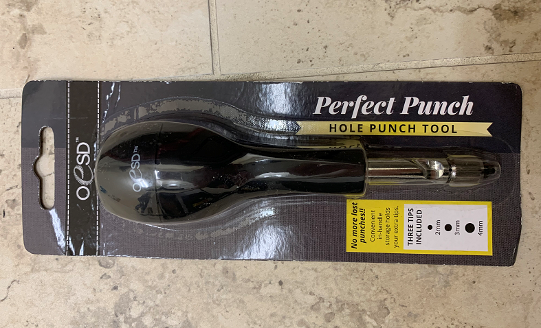 OESD's Perfect Punch tool makes creating holes in your project simple and effortless. Great for getting those eyelets into your fabric! We use this for embroidery projects a lot!