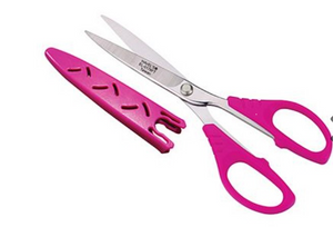Havel's top of the line fabric scissors have a fine-tooth serrated blade for sharp and clean cutting.