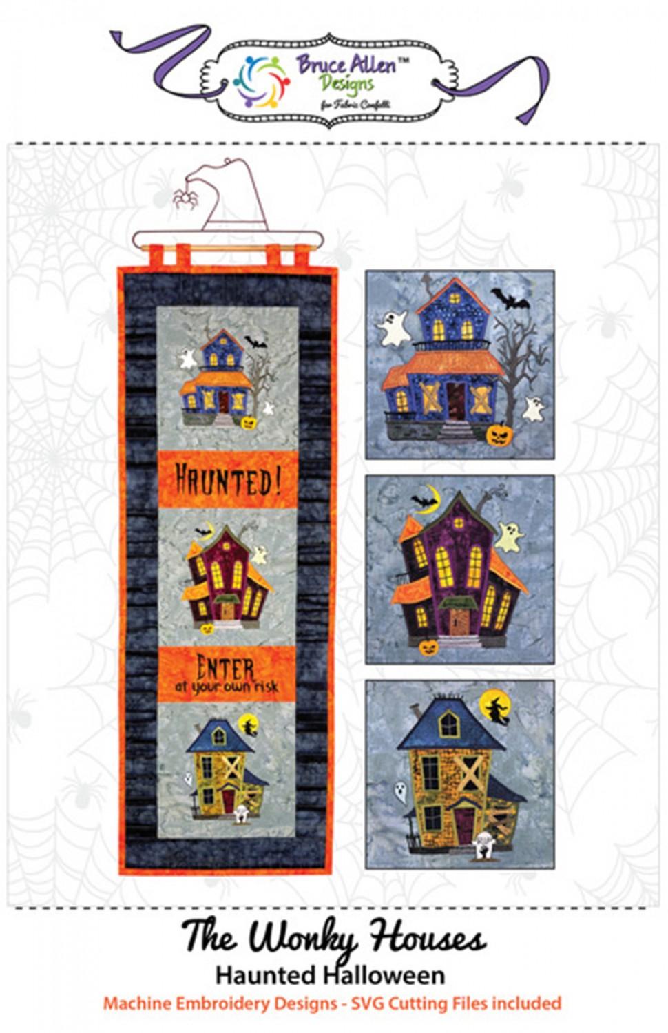The Wonky Houses Halloweenby Fabric Confetti